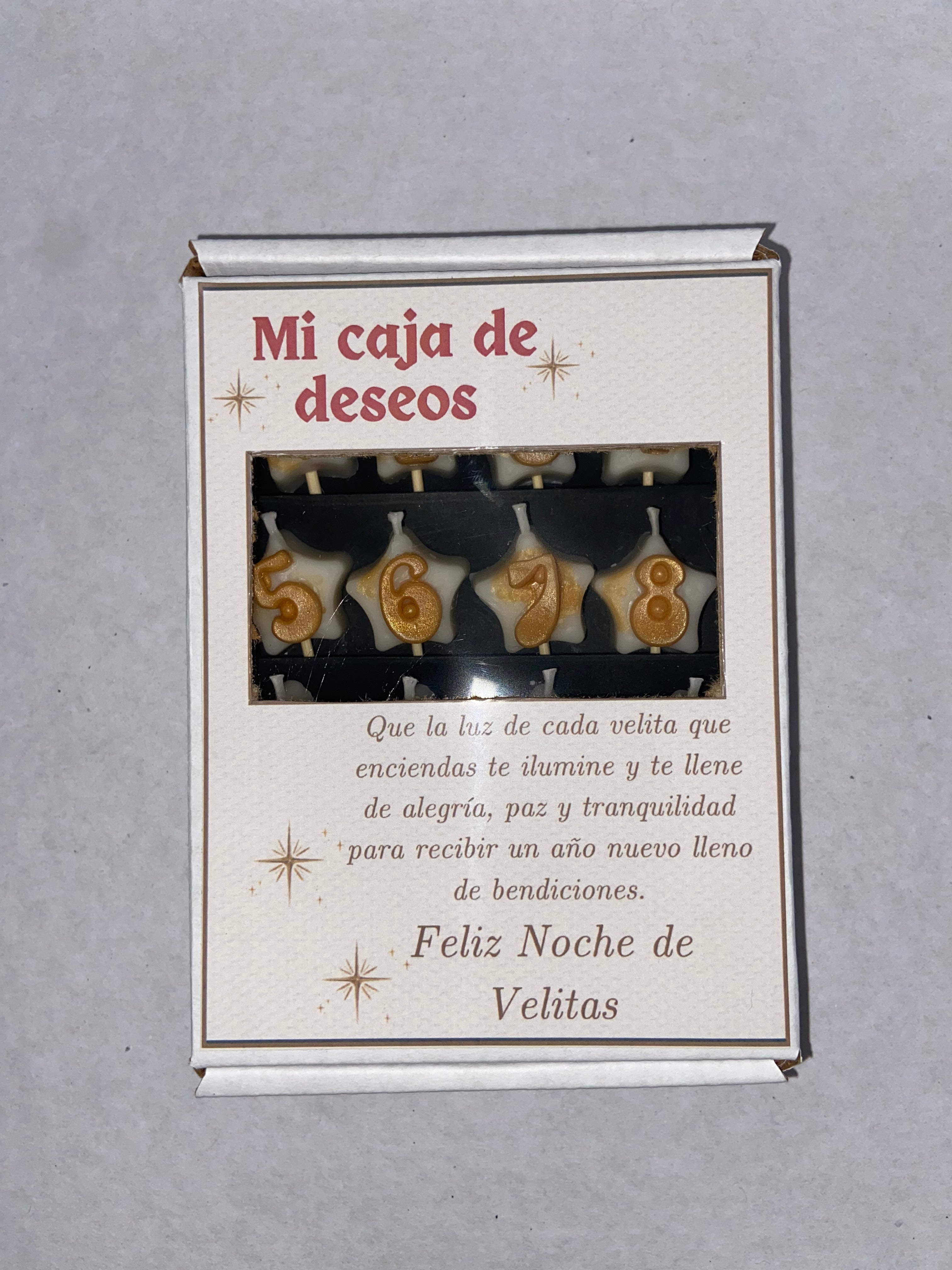 Velas de los 12 deseos- Mi caja de deseos