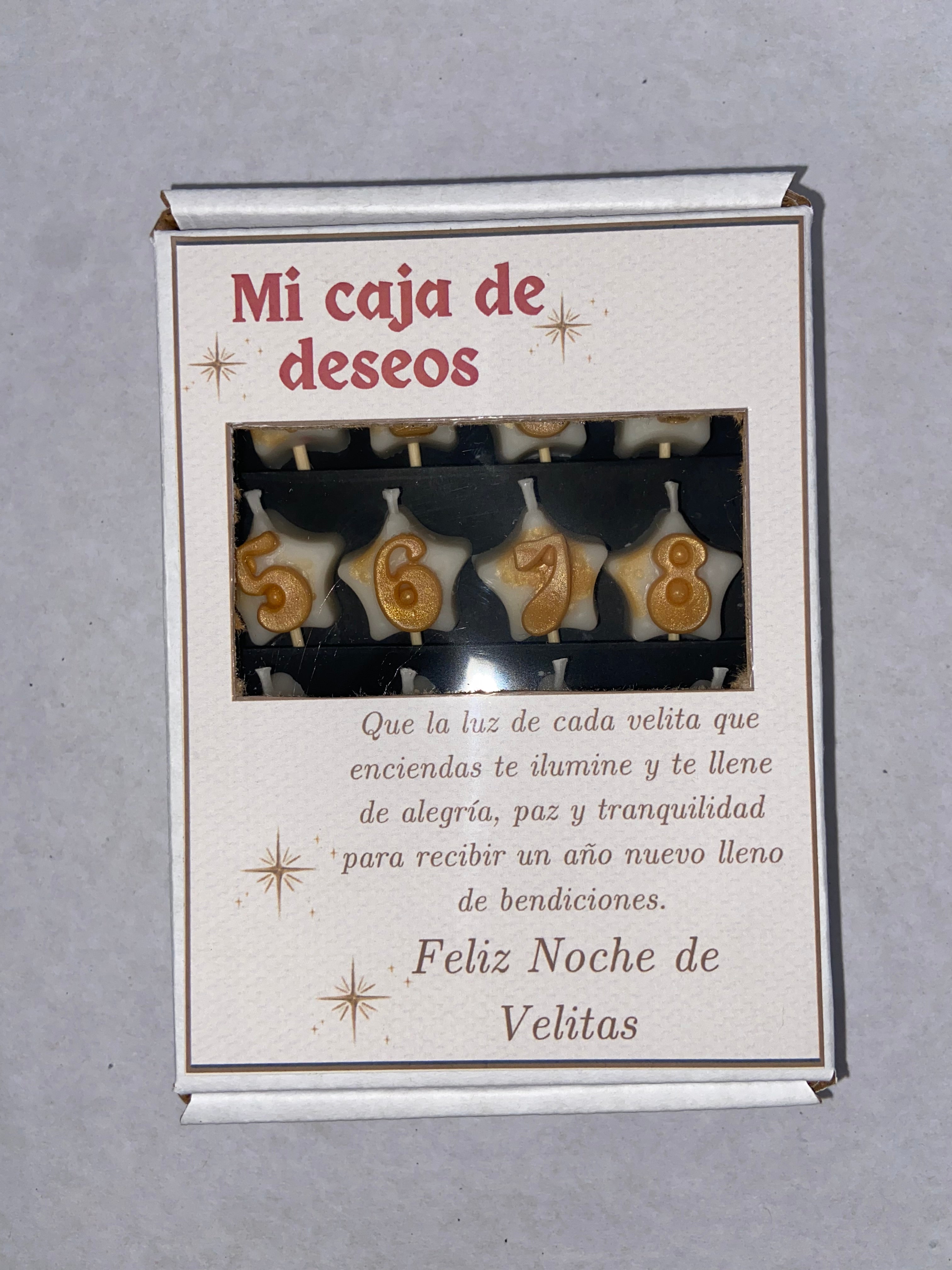 Velas de los 12 deseos- Mi caja de deseos