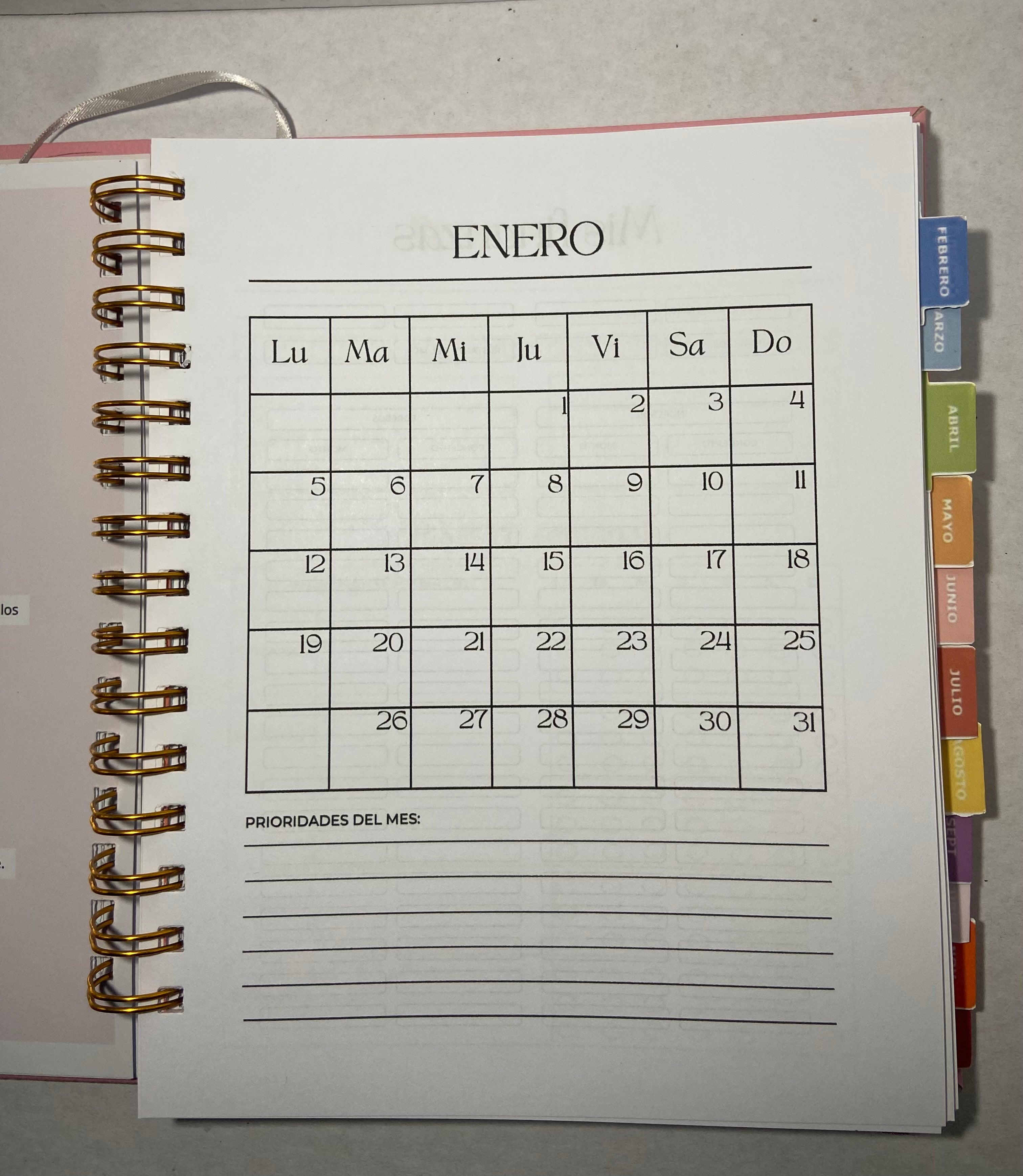 Agenda 2026 Personalizada- piel sintética