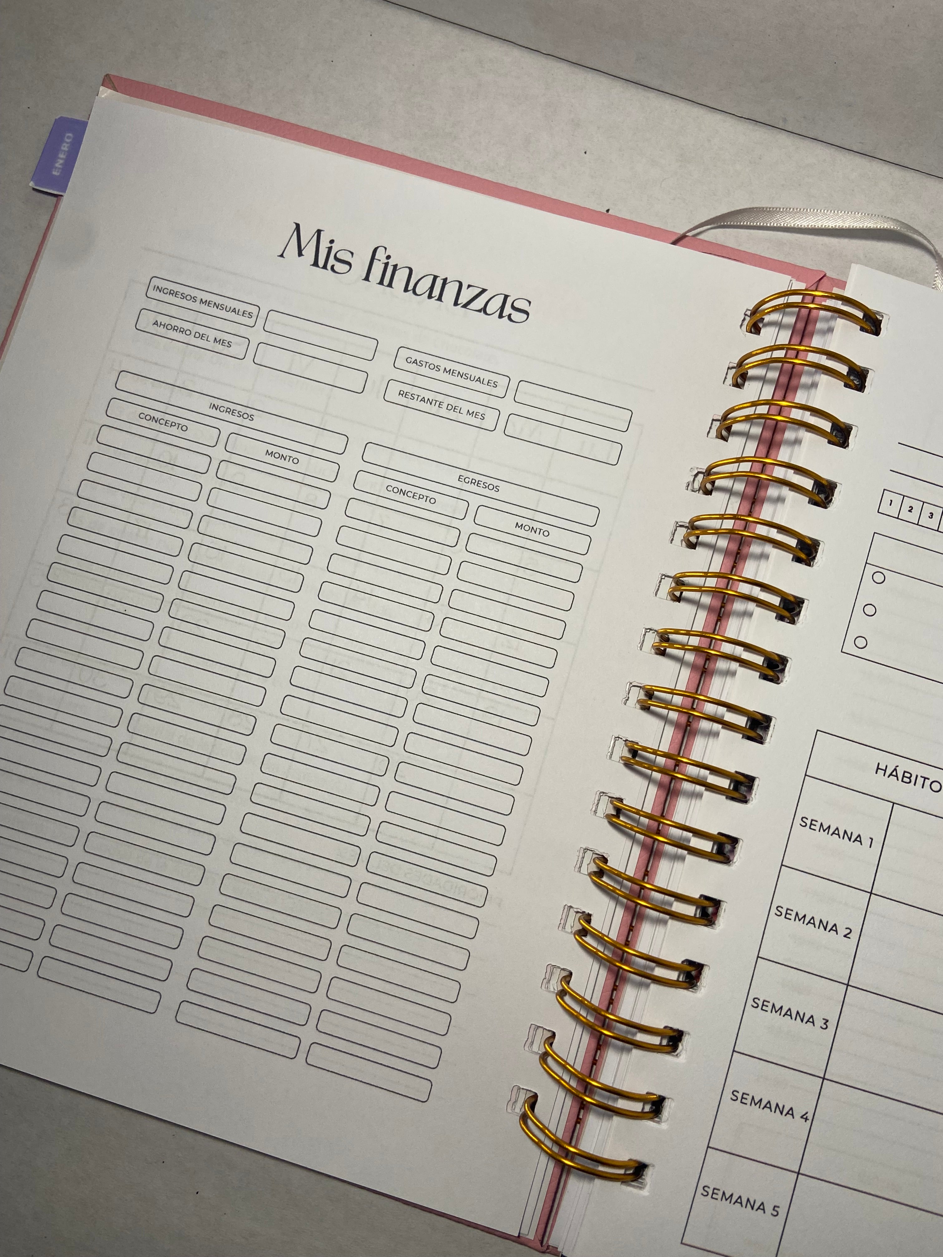 Agenda 2026 Personalizada- piel sintética