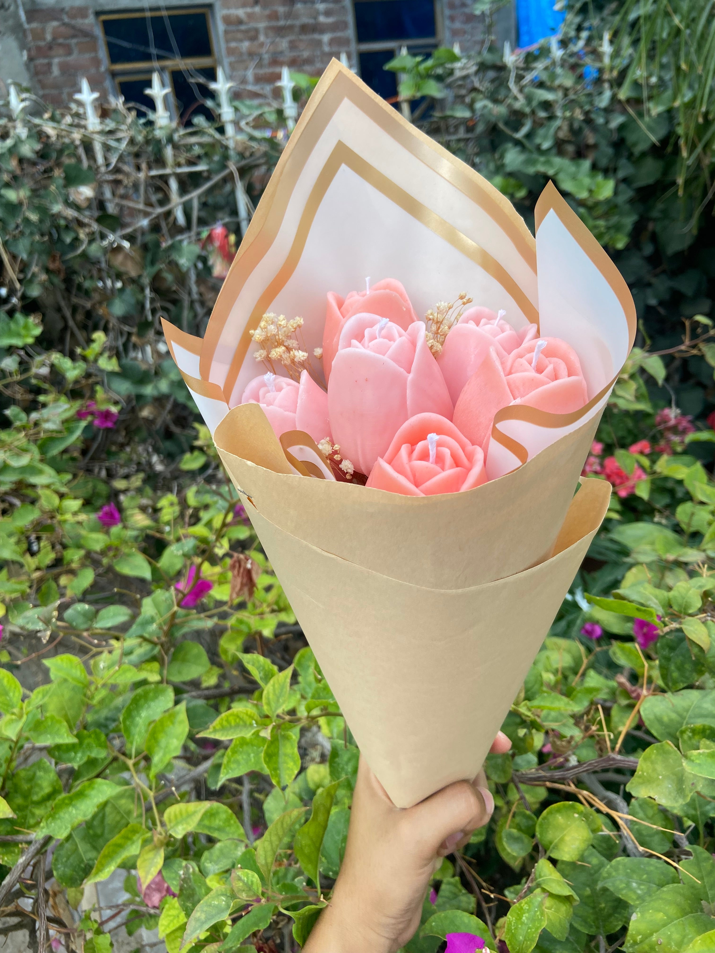 Ramo de tulipanes (velas)