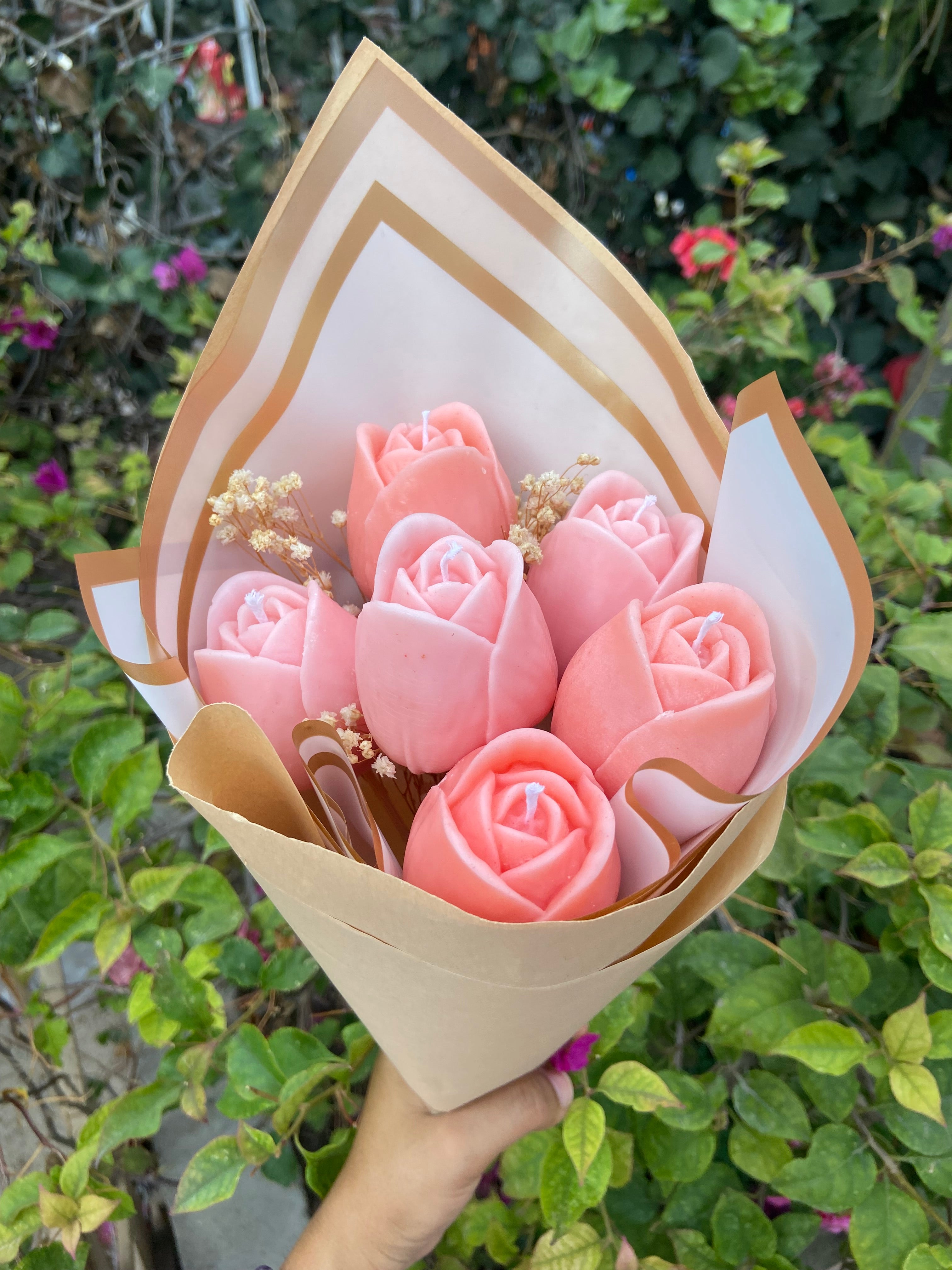 Ramo de tulipanes (velas)