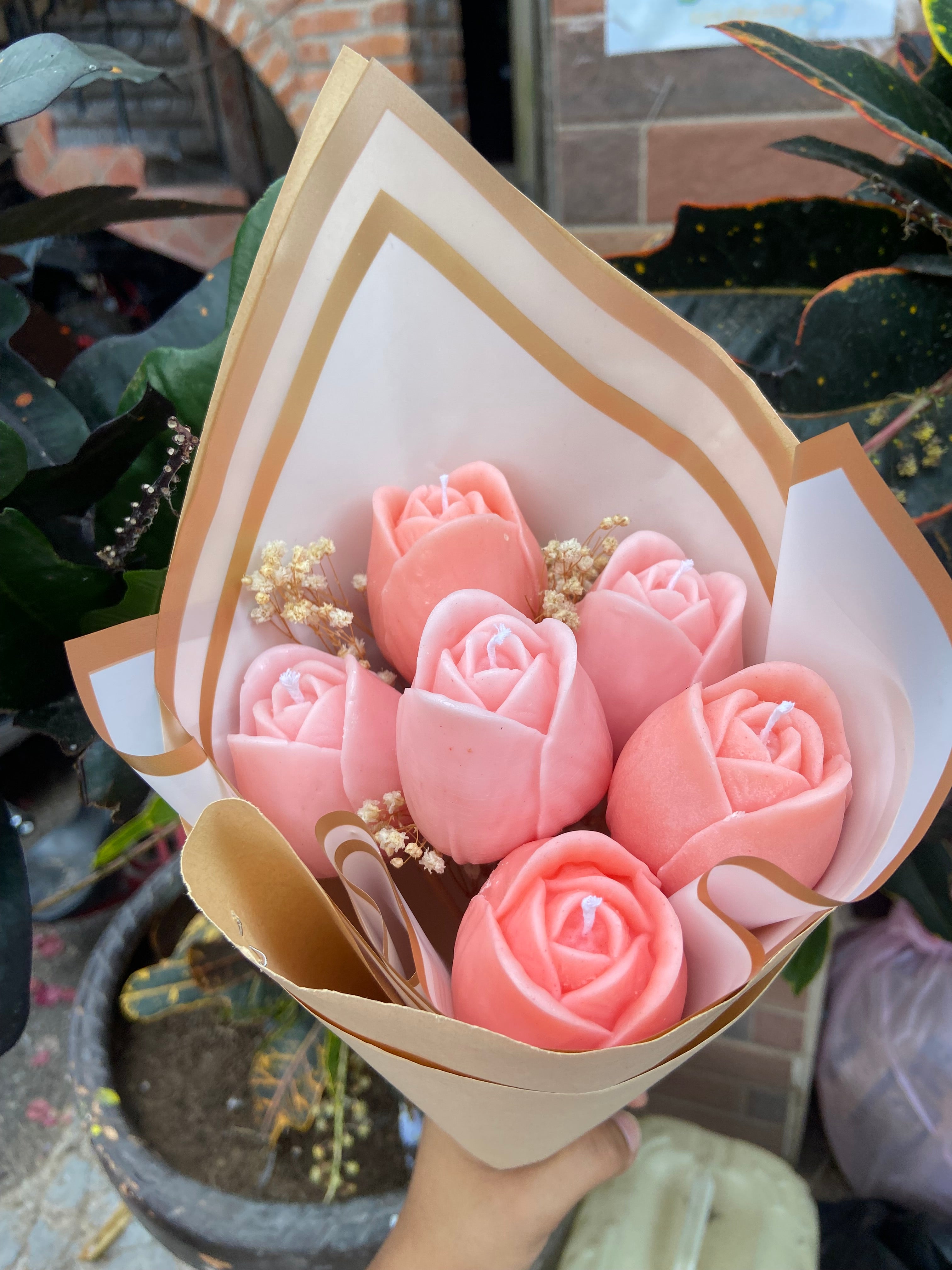 Ramo de tulipanes (velas)