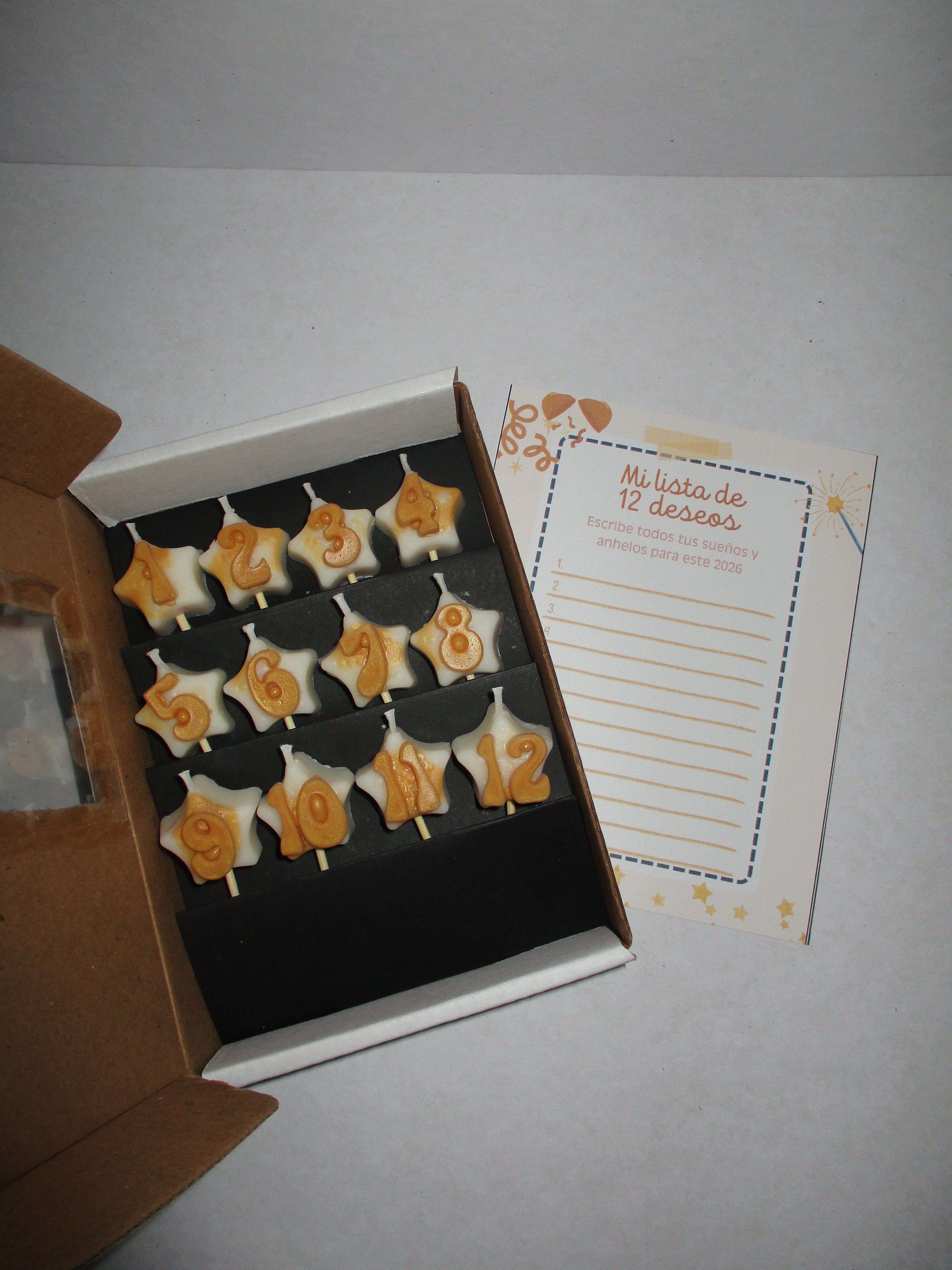 Velas de los 12 deseos- Mi caja de deseos