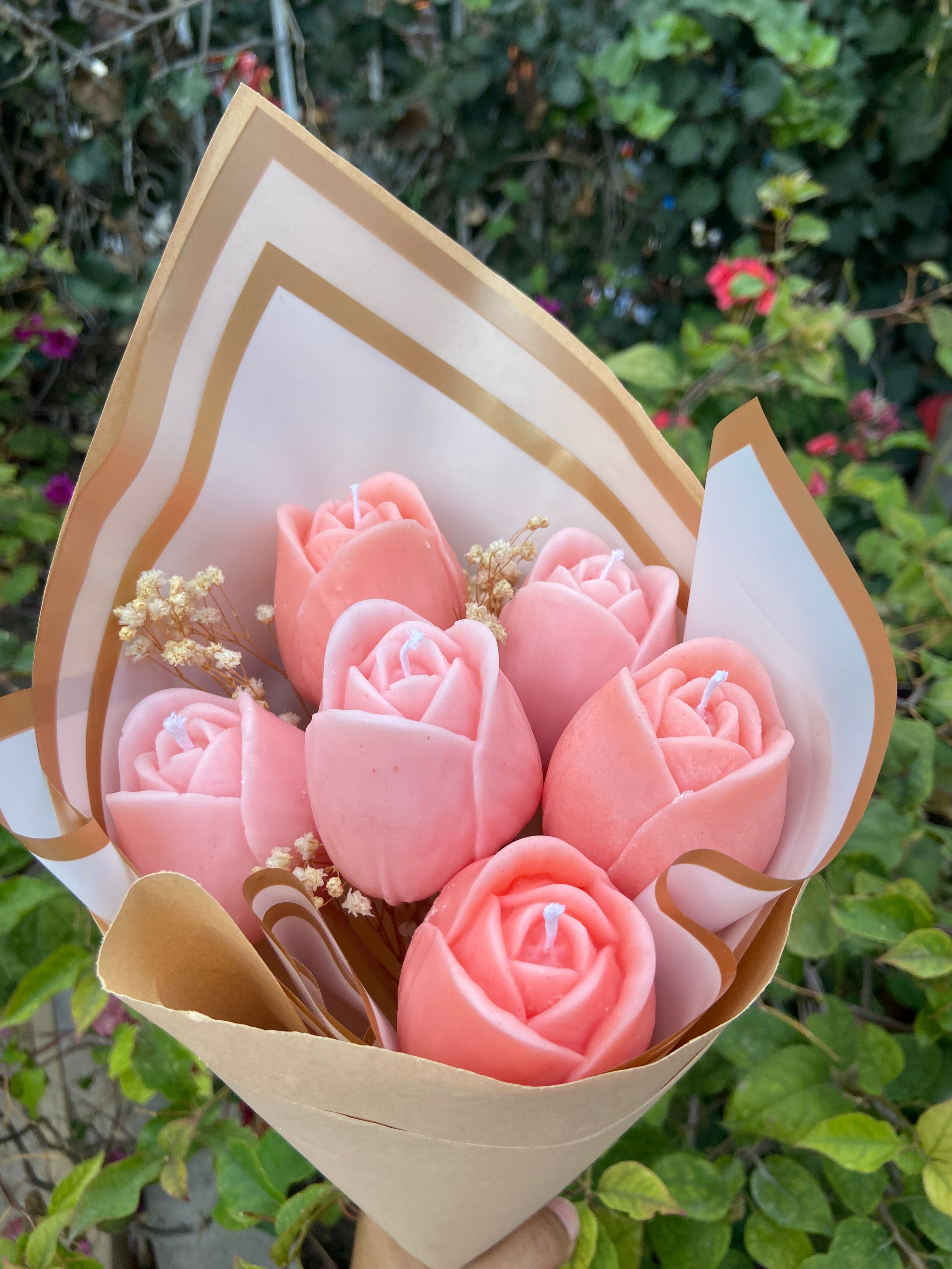 Ramo de tulipanes (velas)