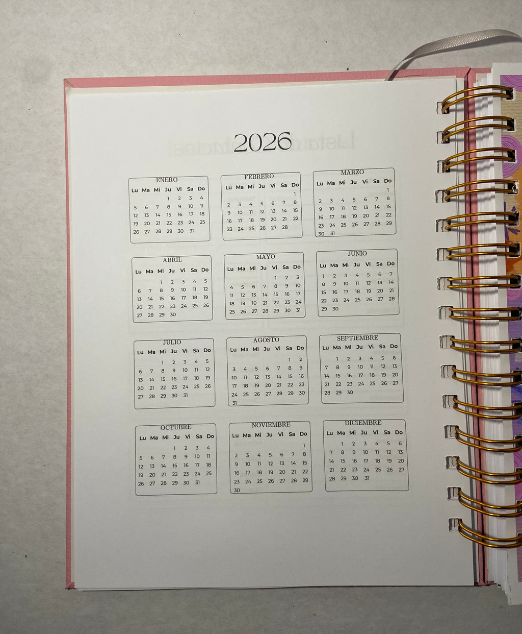 Agenda 2026 Personalizada- piel sintética